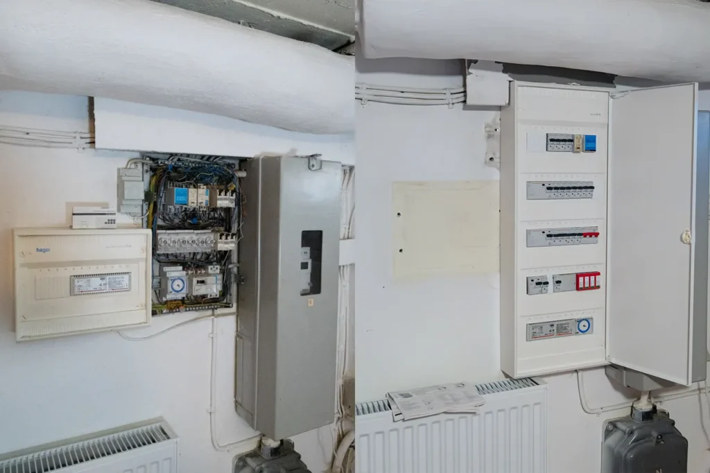 Kleiner Verteilerkasten Elektroinstallation Hamburg
