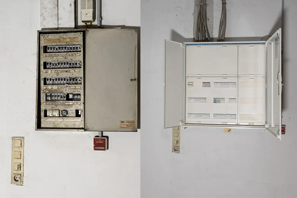 Elektrischer Verteilerkasten Montage und Verdrahtung Hamburg